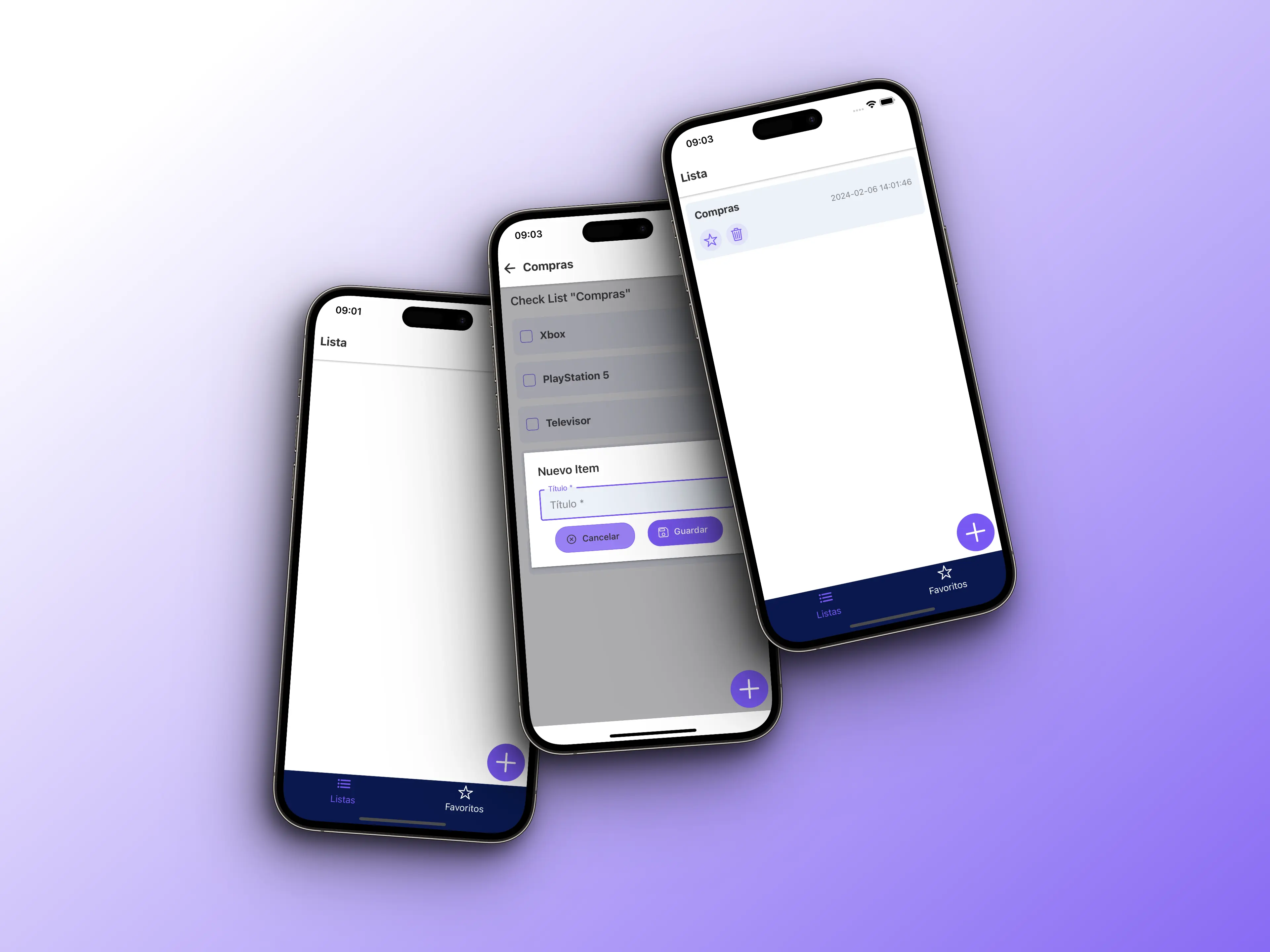 Captura de pantalla del proyecto App CheckList PlayStore